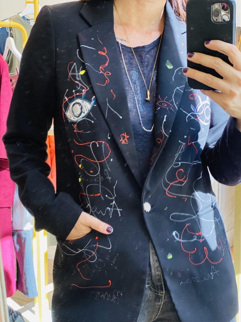 Nicole Cavallaro, blazer amore passion, upcycling