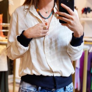 Nicole Cavallaro, veste zebra, upcycling