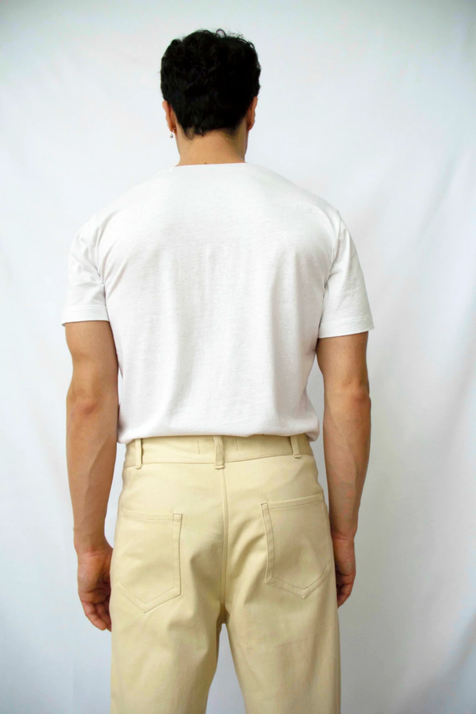 Homonoia, pantalon cargo beige