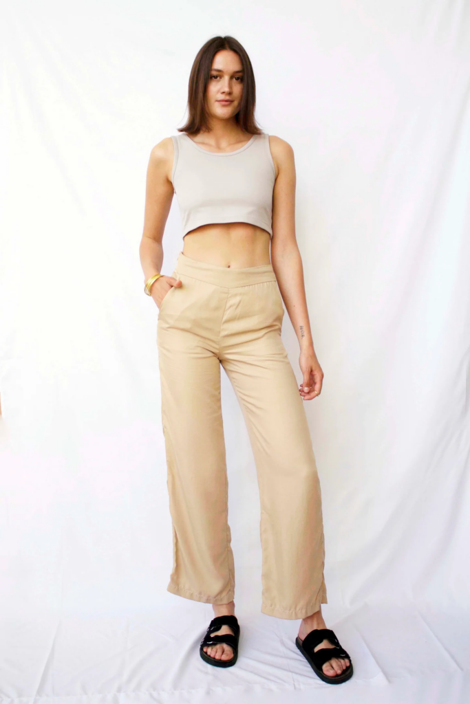 Homonoia, Pantalon wide leg beige