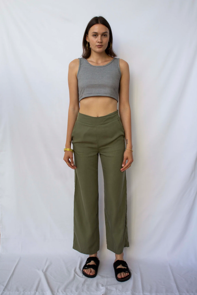 Homonoia, Pantalon wide leg kaki