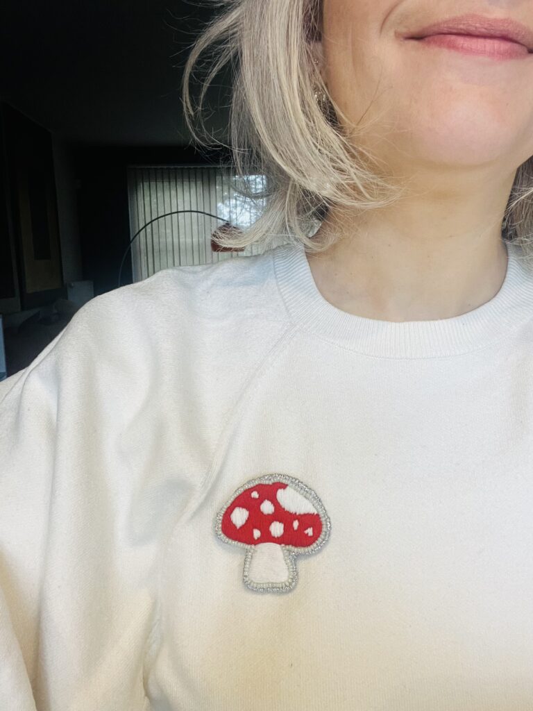 Broche Champignon Greenfinity upcycling