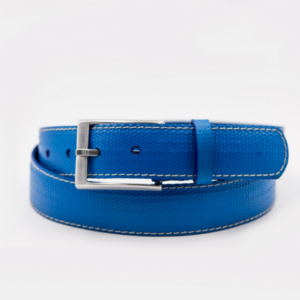 Ceinture vegan homme bleu