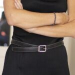 Ceinture vegan femme noire