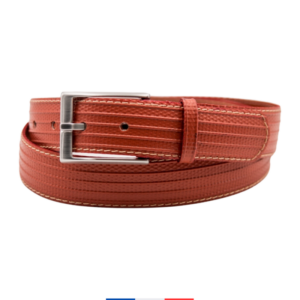 Ceinture vegan homme brique