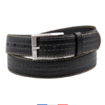 Ceinture vegan homme noir