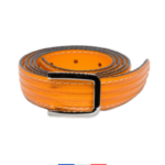 ceinture fine orange portée