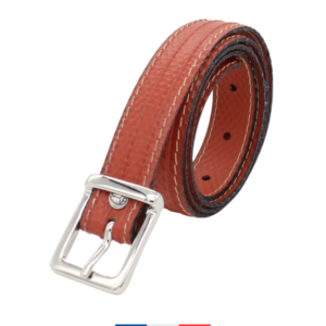 Ceinture vegan femme brique